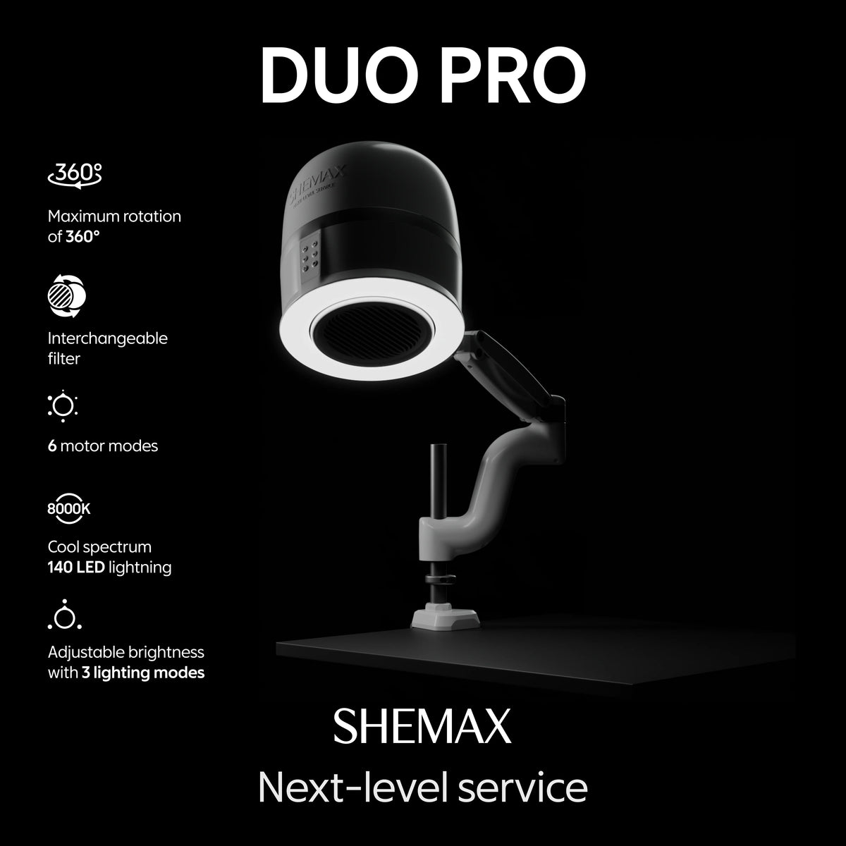 Duo Pro – Collecteur de poussière professionnel par le haut - Shemax
